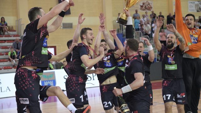 Latvijas čempionāts handbolā fināla 4 zelta spēle: ZRHK TENAX Dobele pret MSĢ